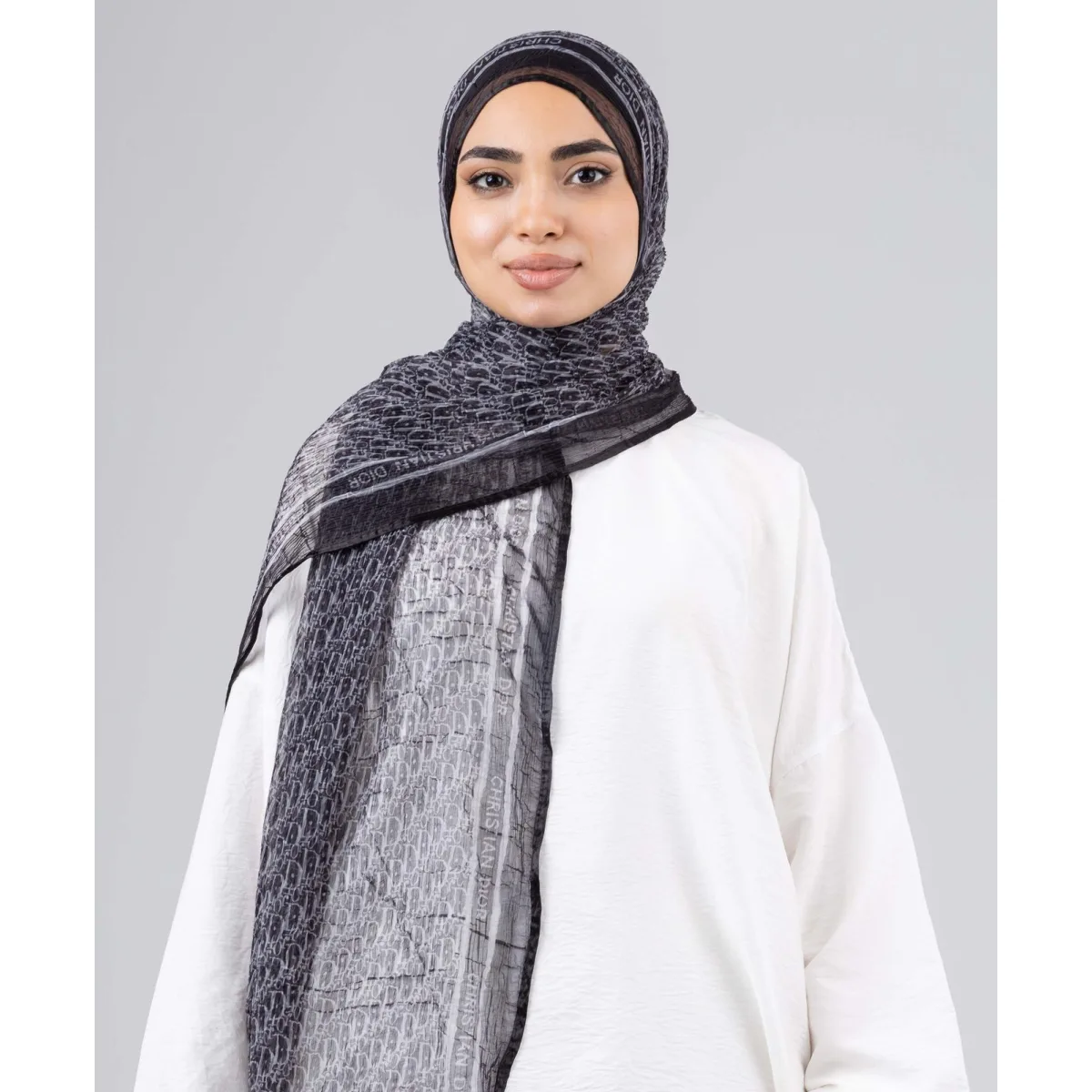 طرحة شيفون كراش Luna Round من لو فوال