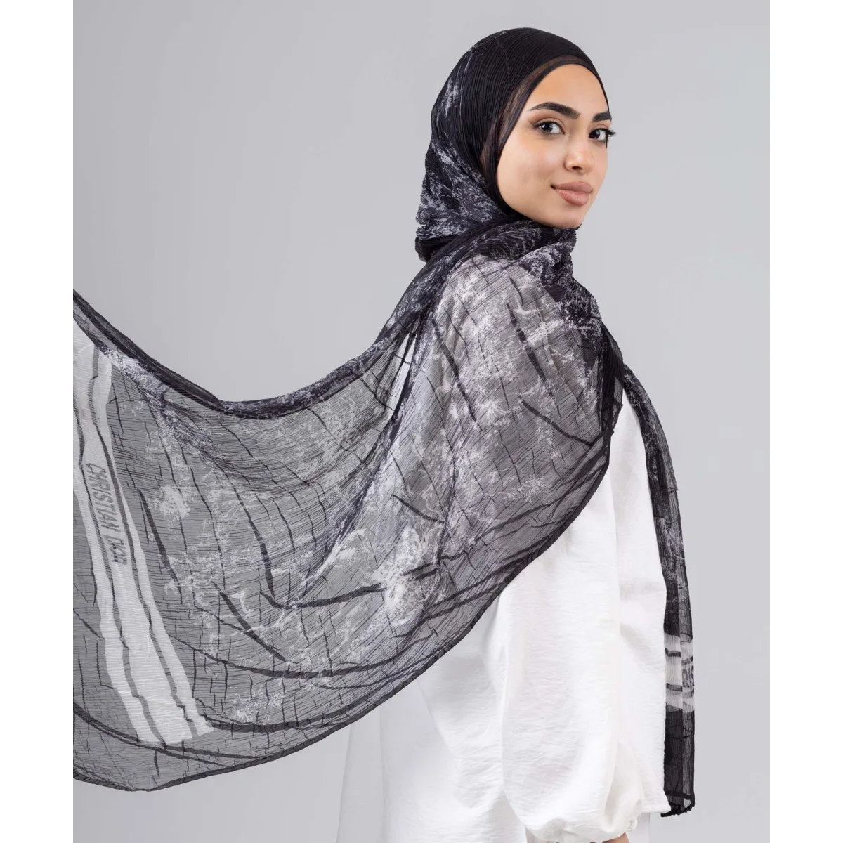 طرحة شيفون كراش Eclipse Round من لو فوال