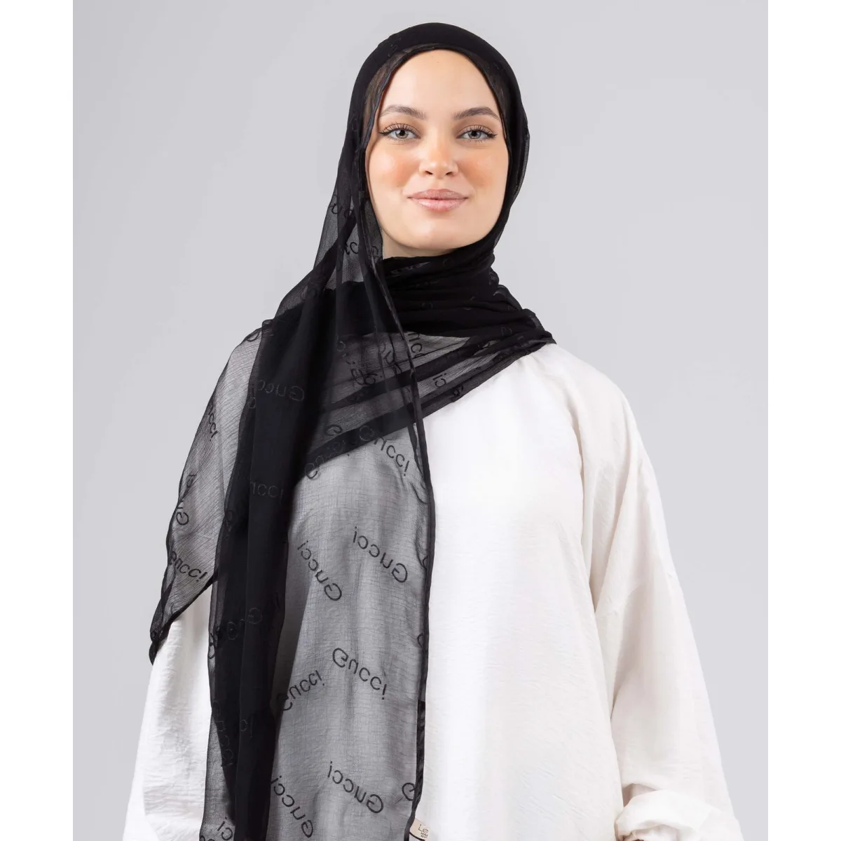 طرحة شيفون كراش لاكشري Sleek من لو فوال