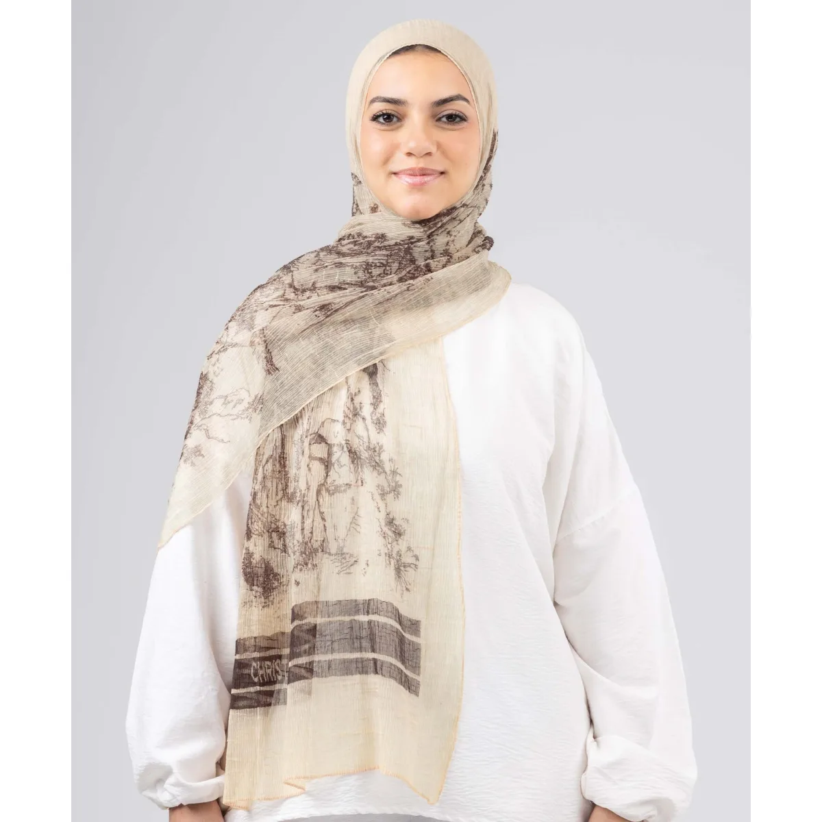 طرحة شيفون كراش لاكشري Classic من لو فوال