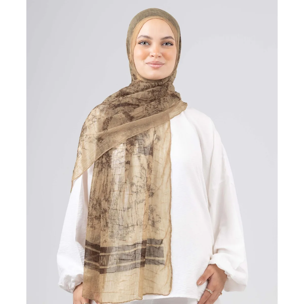طرحة شيفون كراش لاكشري Classic من لو فوال