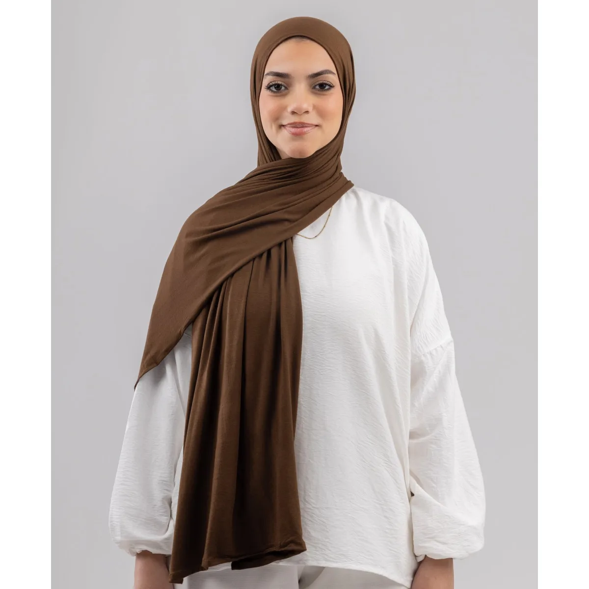 طرحة قطن ليكرا سادة من لو فوال