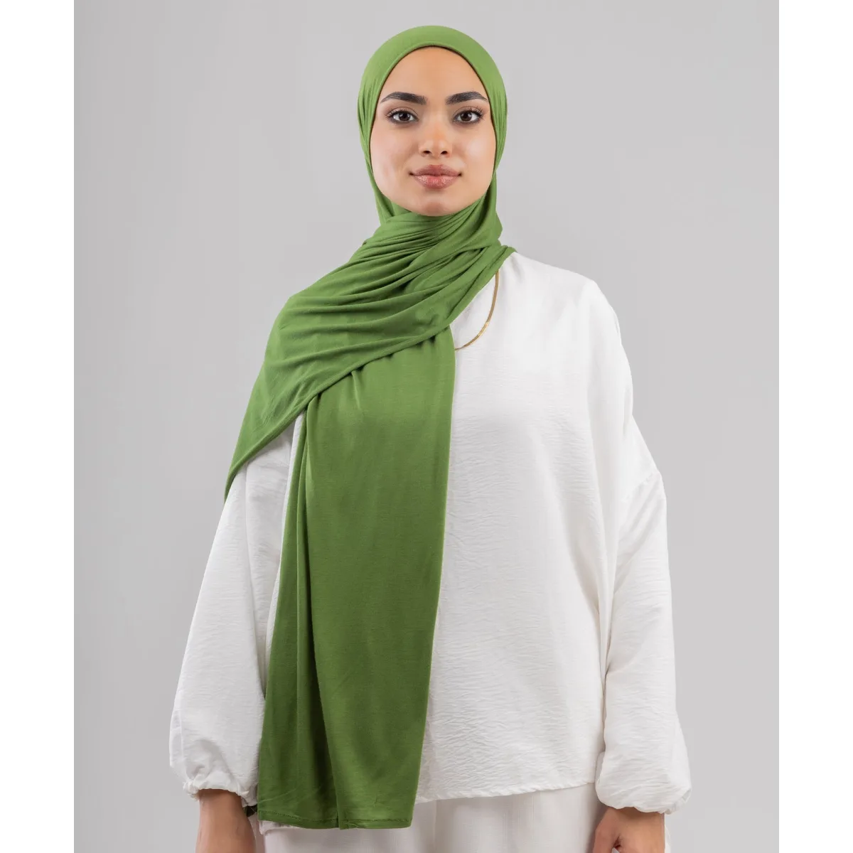 طرحة قطن ليكرا سادة من لو فوال