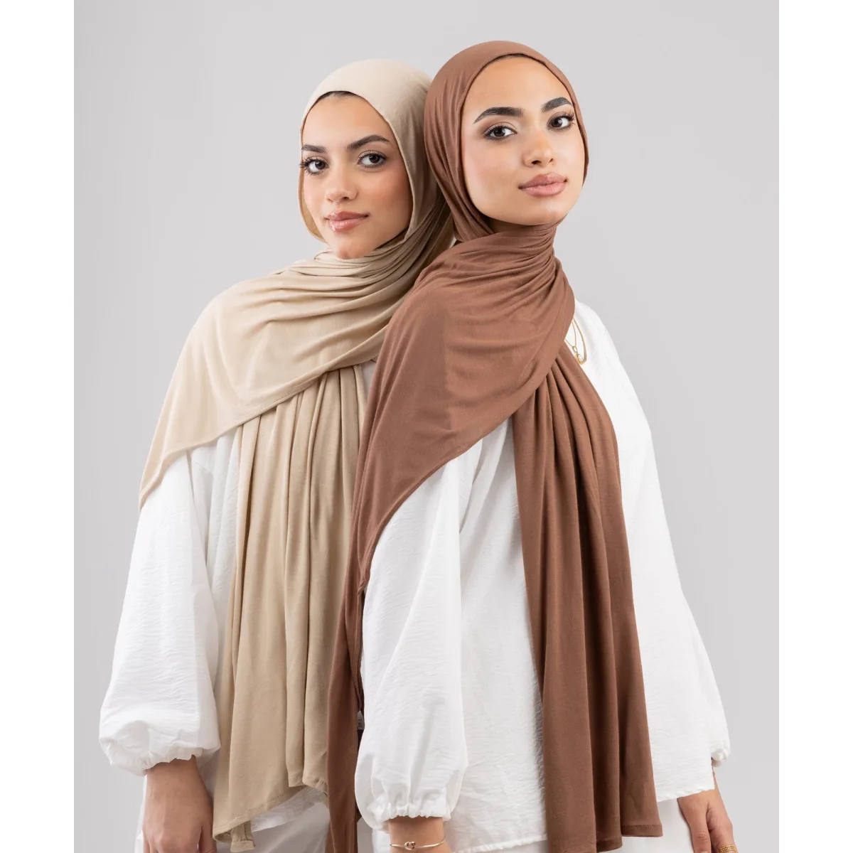 طرحة قطن ليكرا سادة من لو فوال