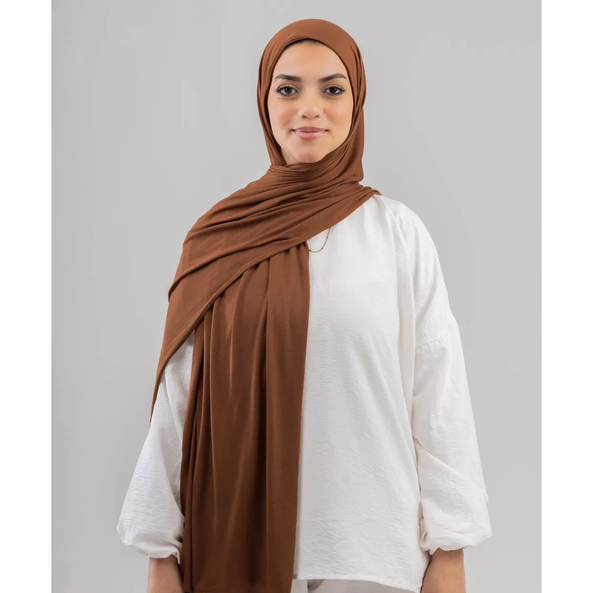 طرحة قطن ليكرا سادة من لو فوال
