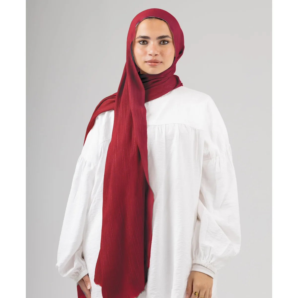 Le Voile Ripple Linen Scarf