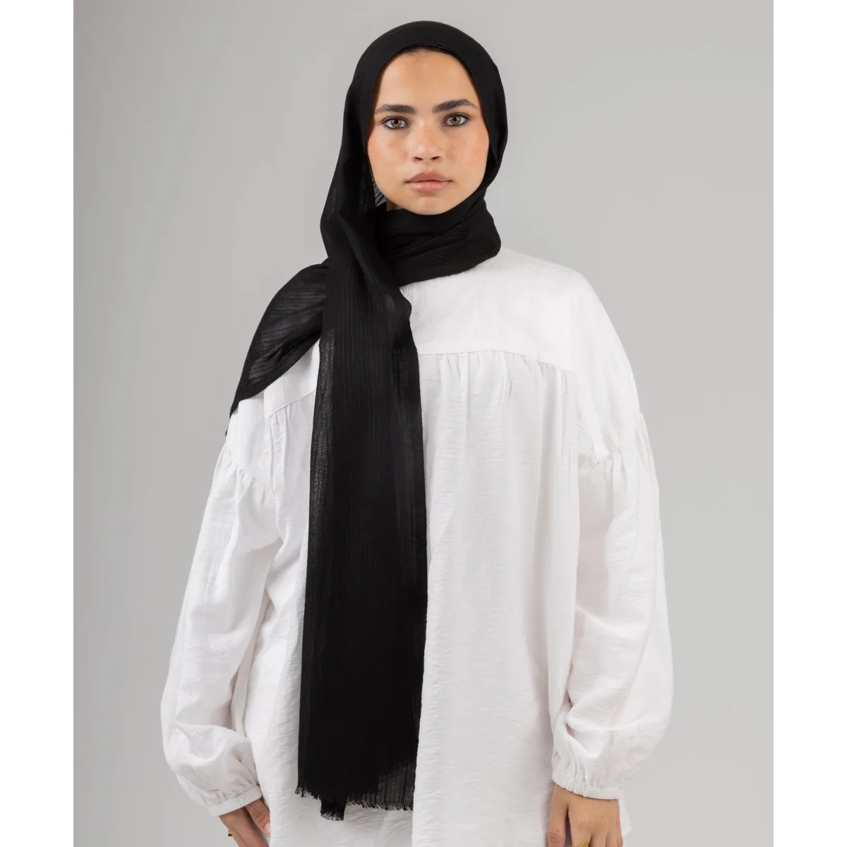 Le Voile Ripple Linen Scarf
