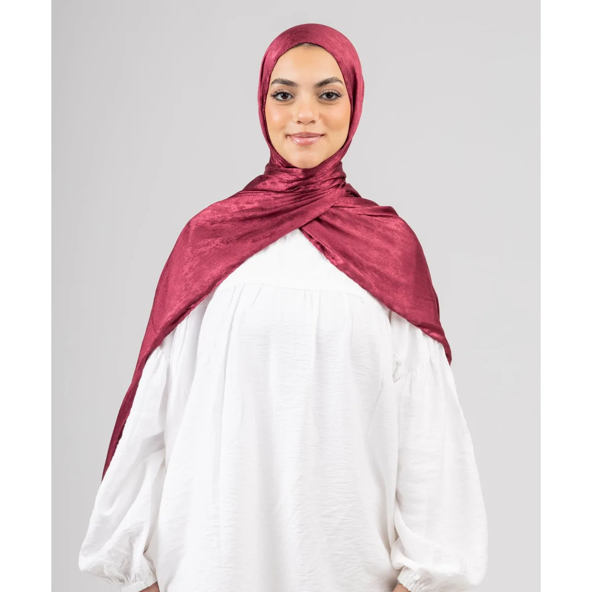 Le Voile Glossy Satin Scarf