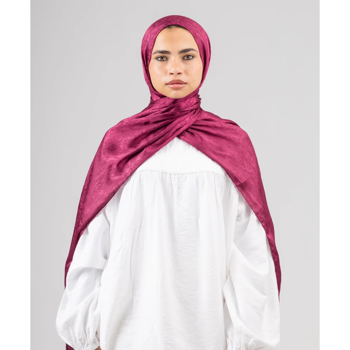 Le Voile Glossy Satin Scarf