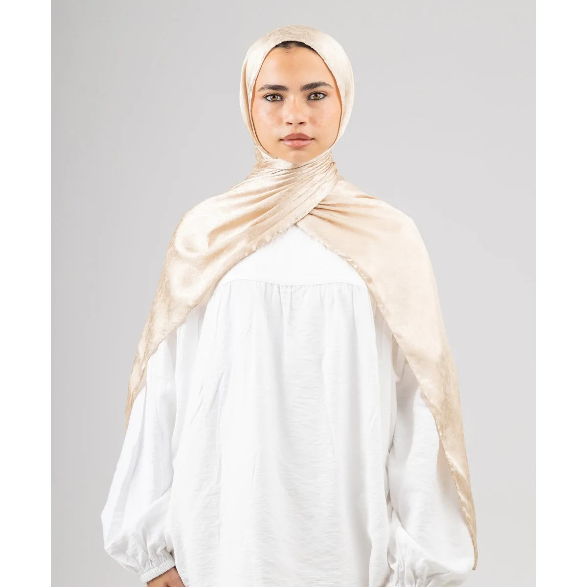 Le Voile Glossy Satin Scarf