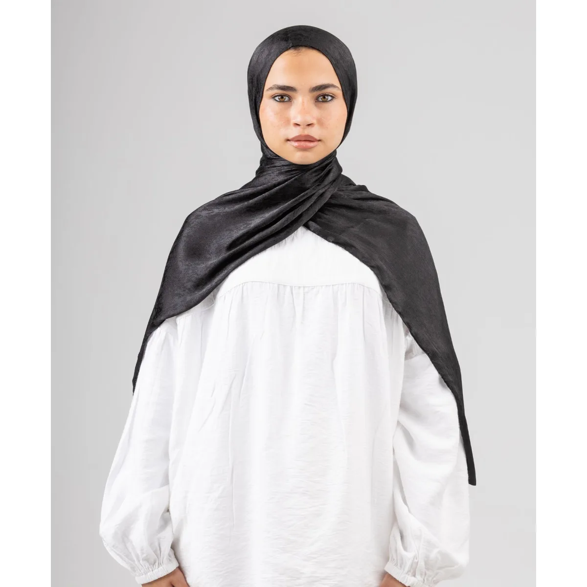 Le Voile Glossy Satin Scarf