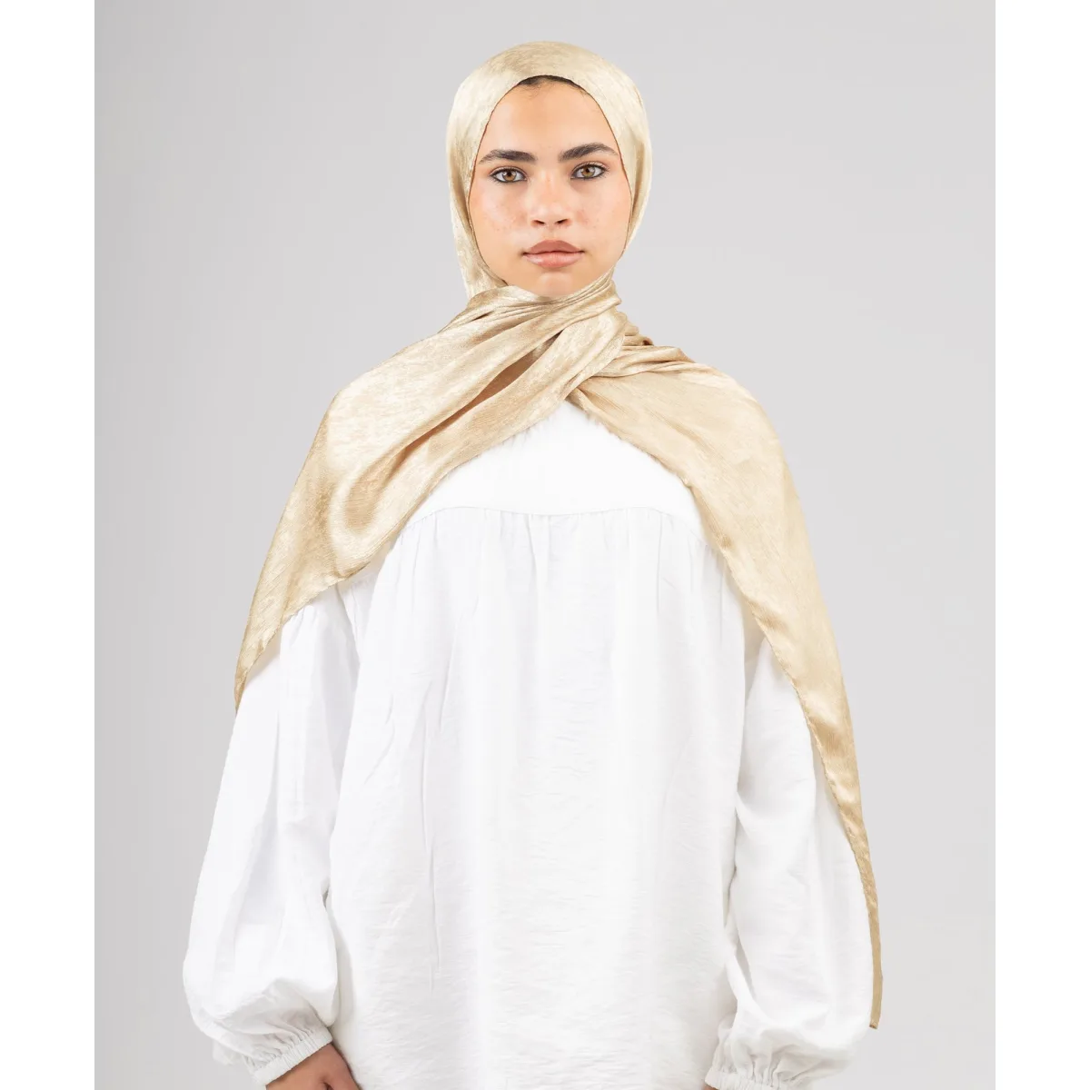 Le Voile Glossy Satin Scarf