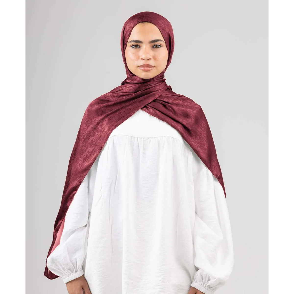 Le Voile Glossy Satin Scarf