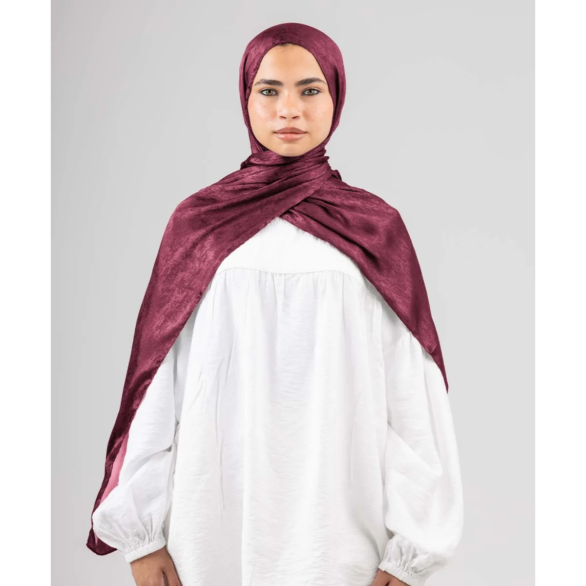 Le Voile Glossy Satin Scarf