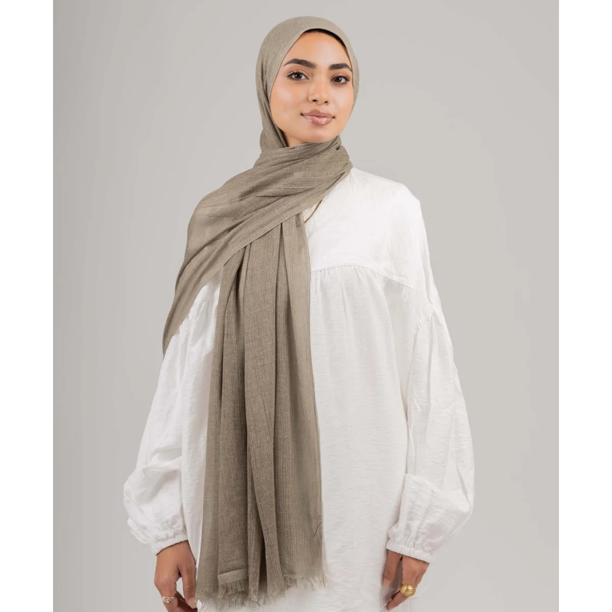 Le Voile Cozy Marble Linen Scarf