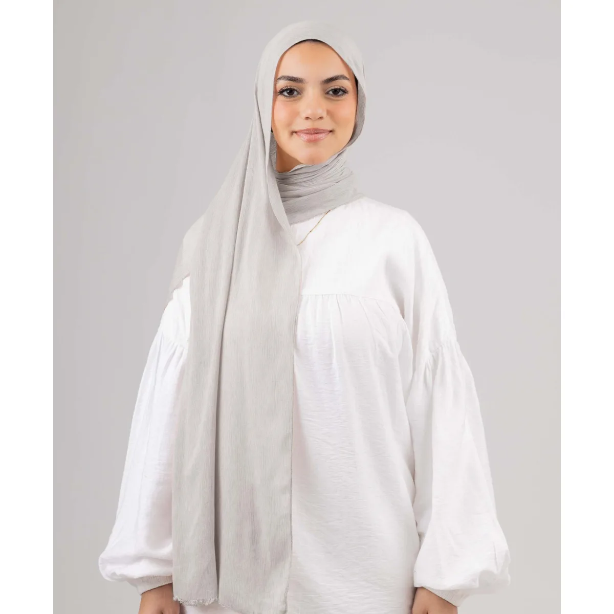 Le Voile Foggy Marble Tassels Cotton Scarf