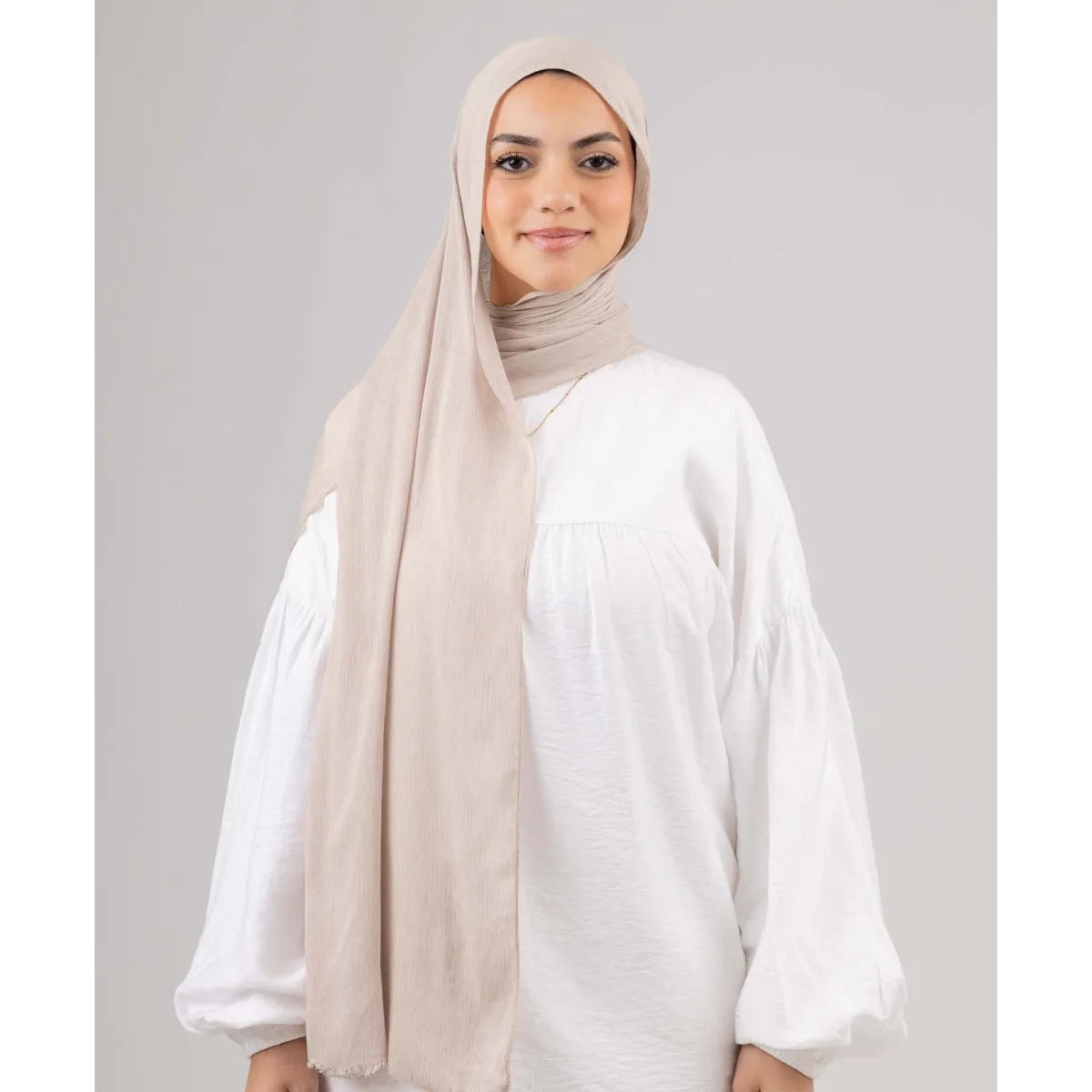 Le Voile Foggy Marble Tassels Cotton Scarf