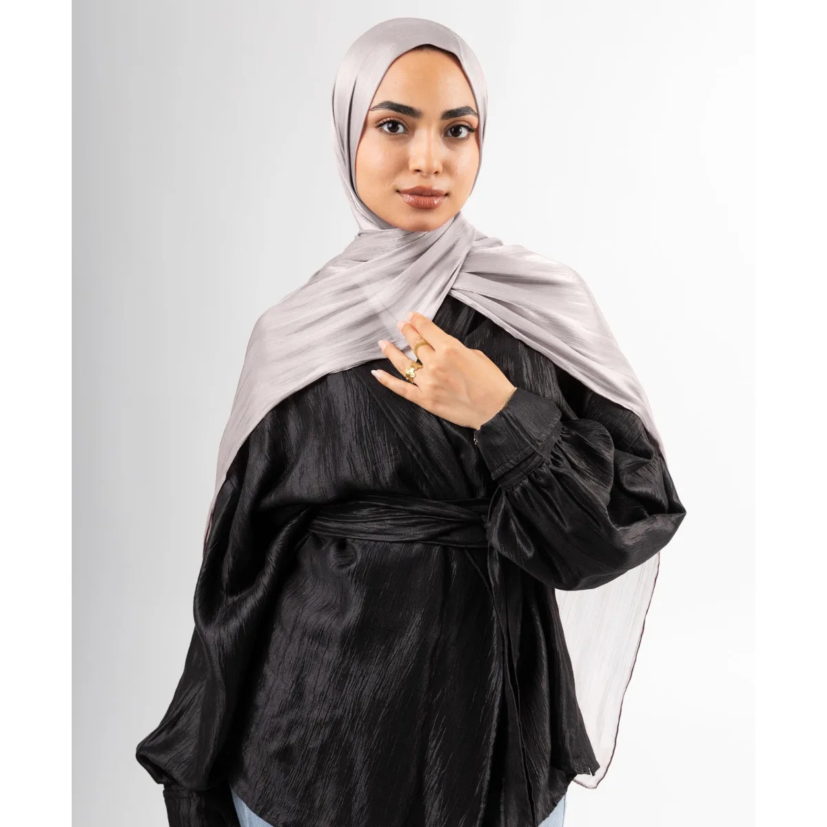 طرحة ساتان كرينكل Organza من لو فوال
