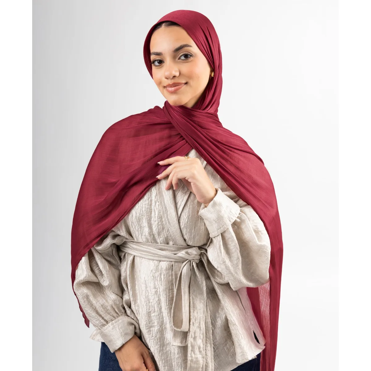 طرحة ساتان كرينكل Organza من لو فوال