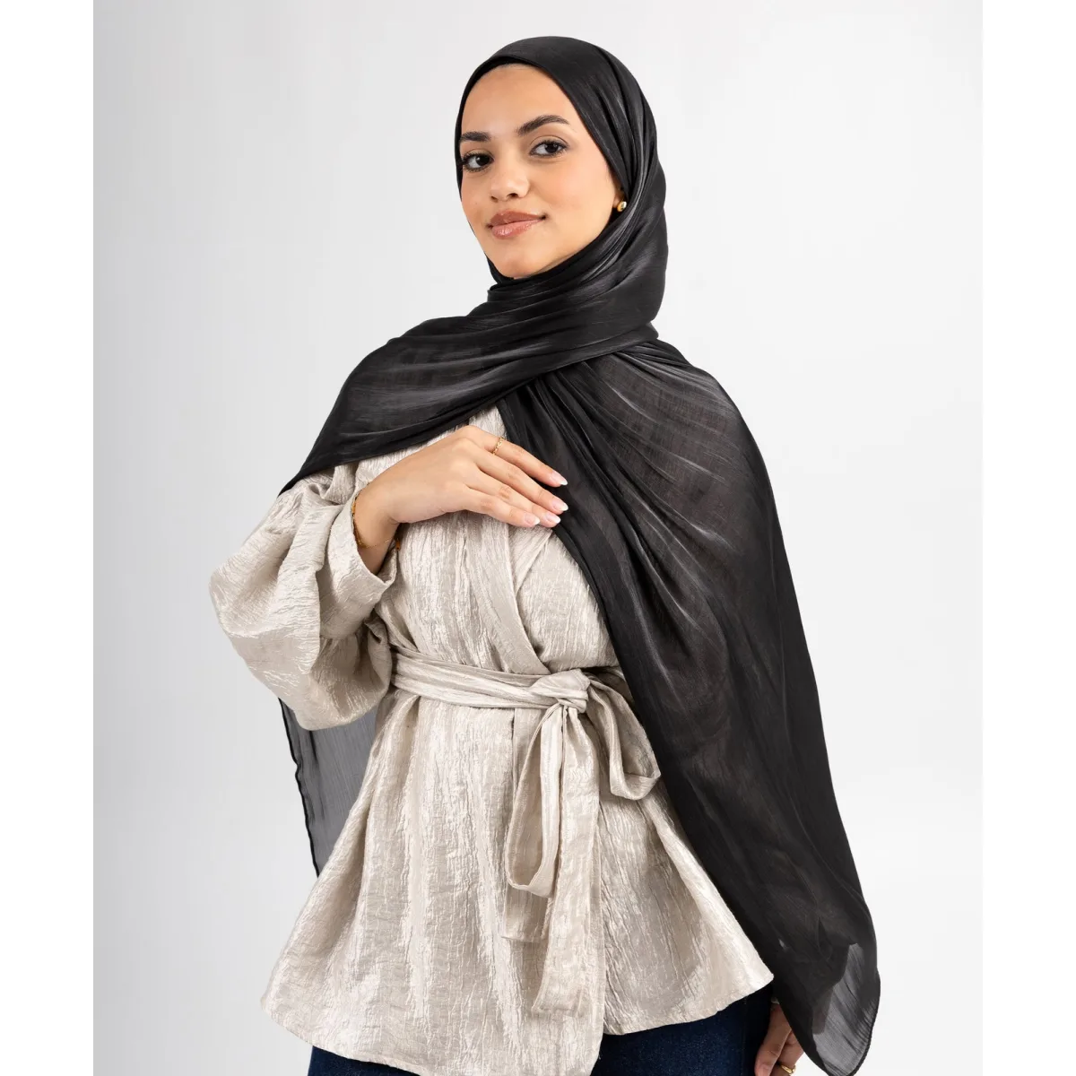 طرحة ساتان كرينكل Organza من لو فوال