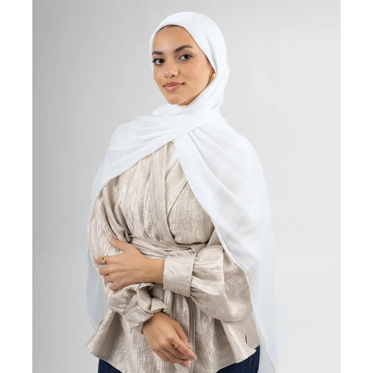 طرحة ساتان كرينكل Organza من لو فوال