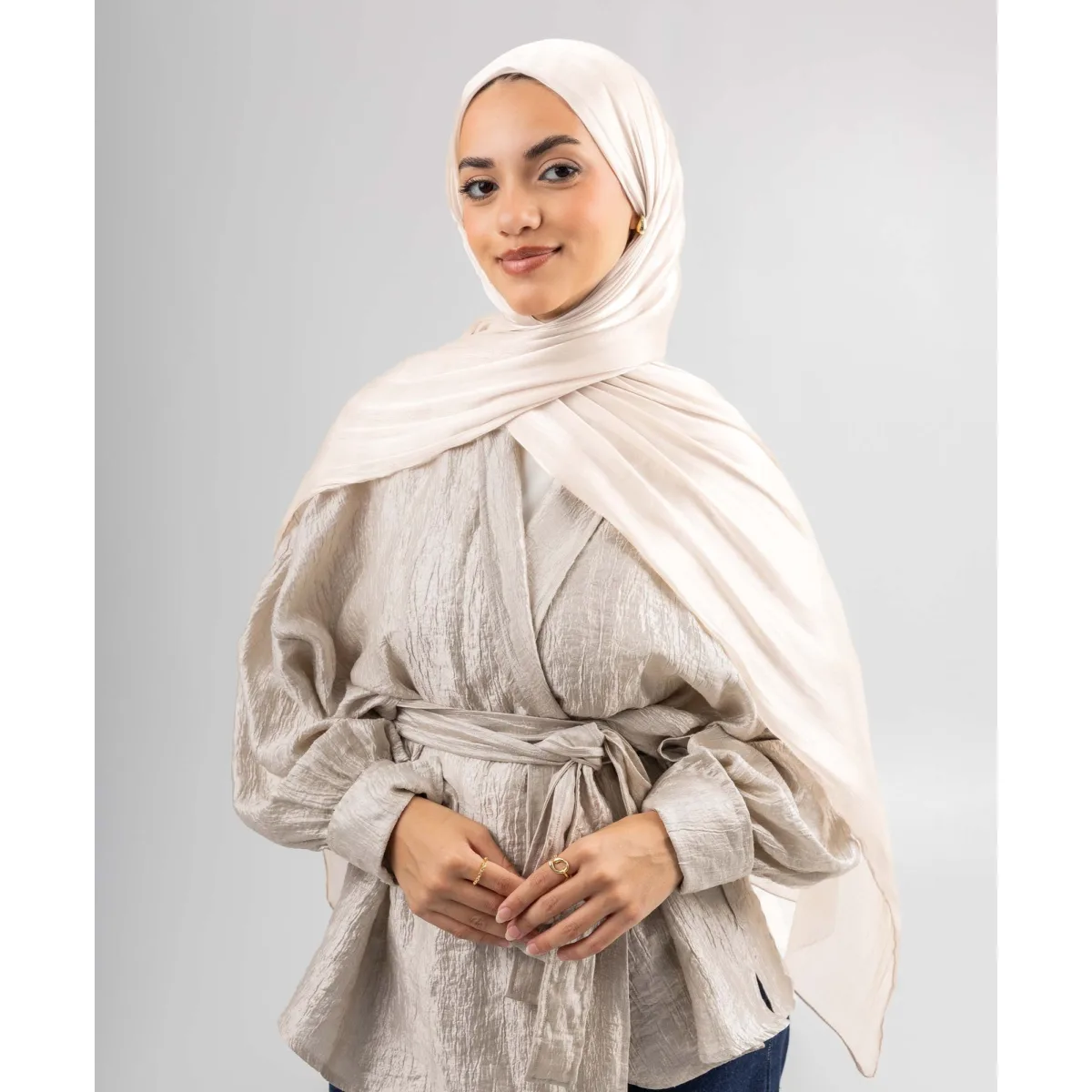 طرحة ساتان كرينكل Organza من لو فوال