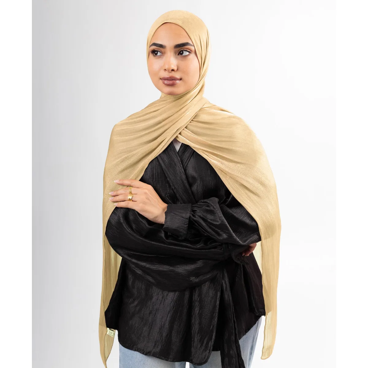 طرحة ساتان كرينكل Organza من لو فوال