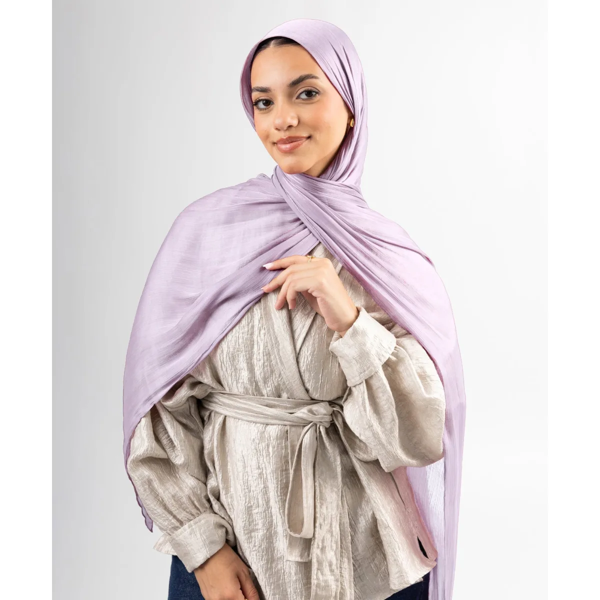 طرحة ساتان كرينكل Organza من لو فوال