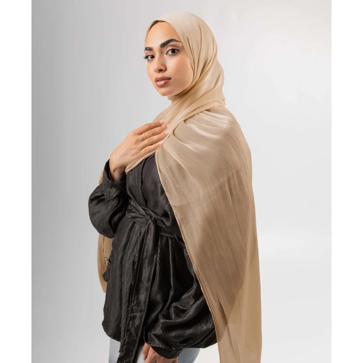 طرحة ساتان كرينكل Organza من لو فوال