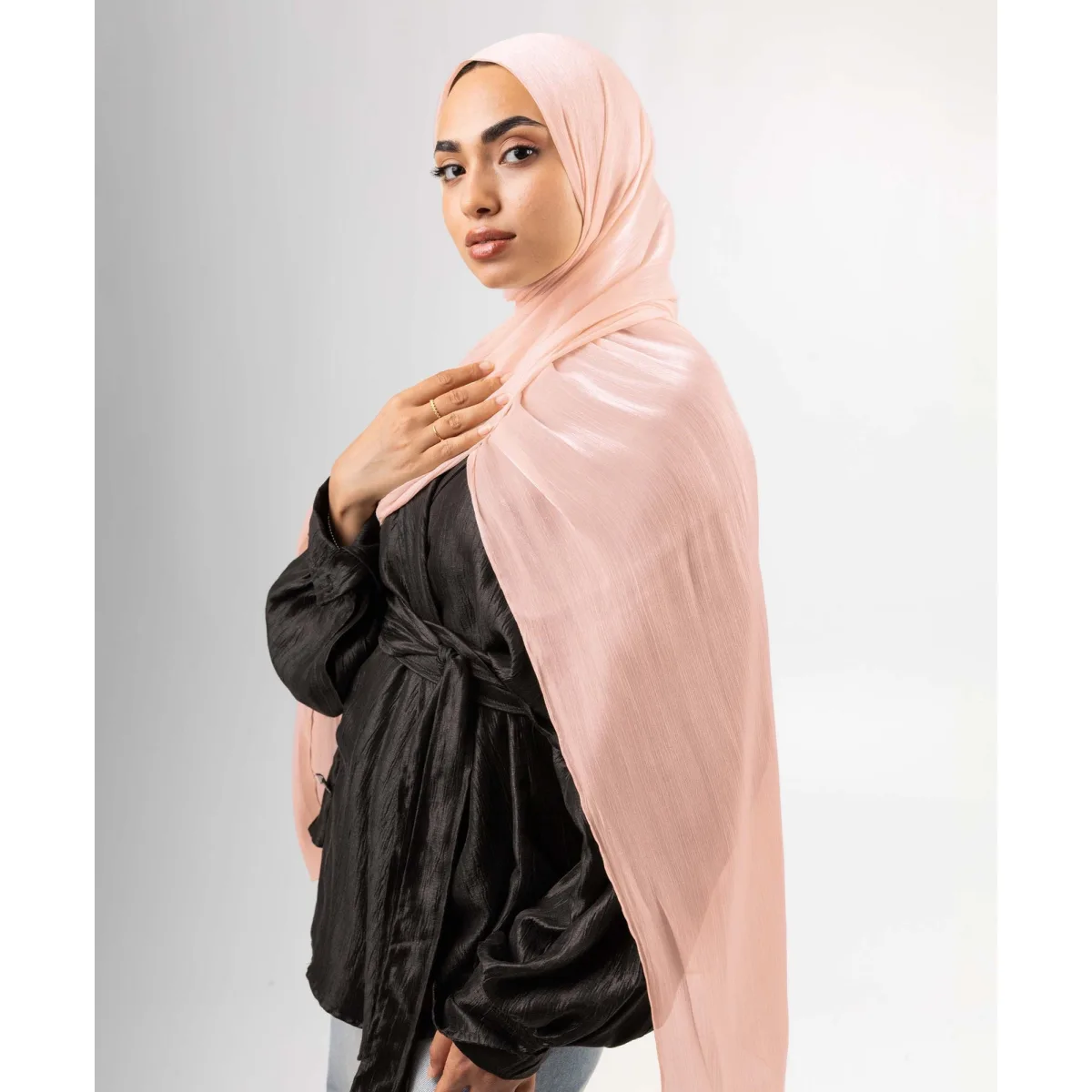 طرحة ساتان كرينكل Organza من لو فوال