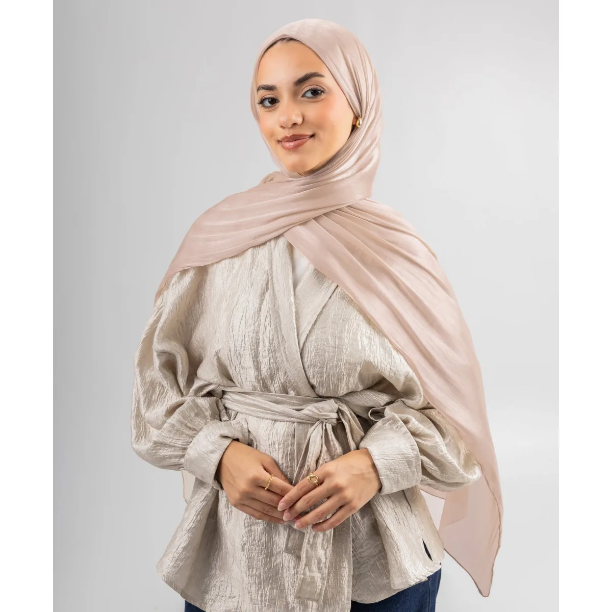 طرحة ساتان كرينكل Organza من لو فوال