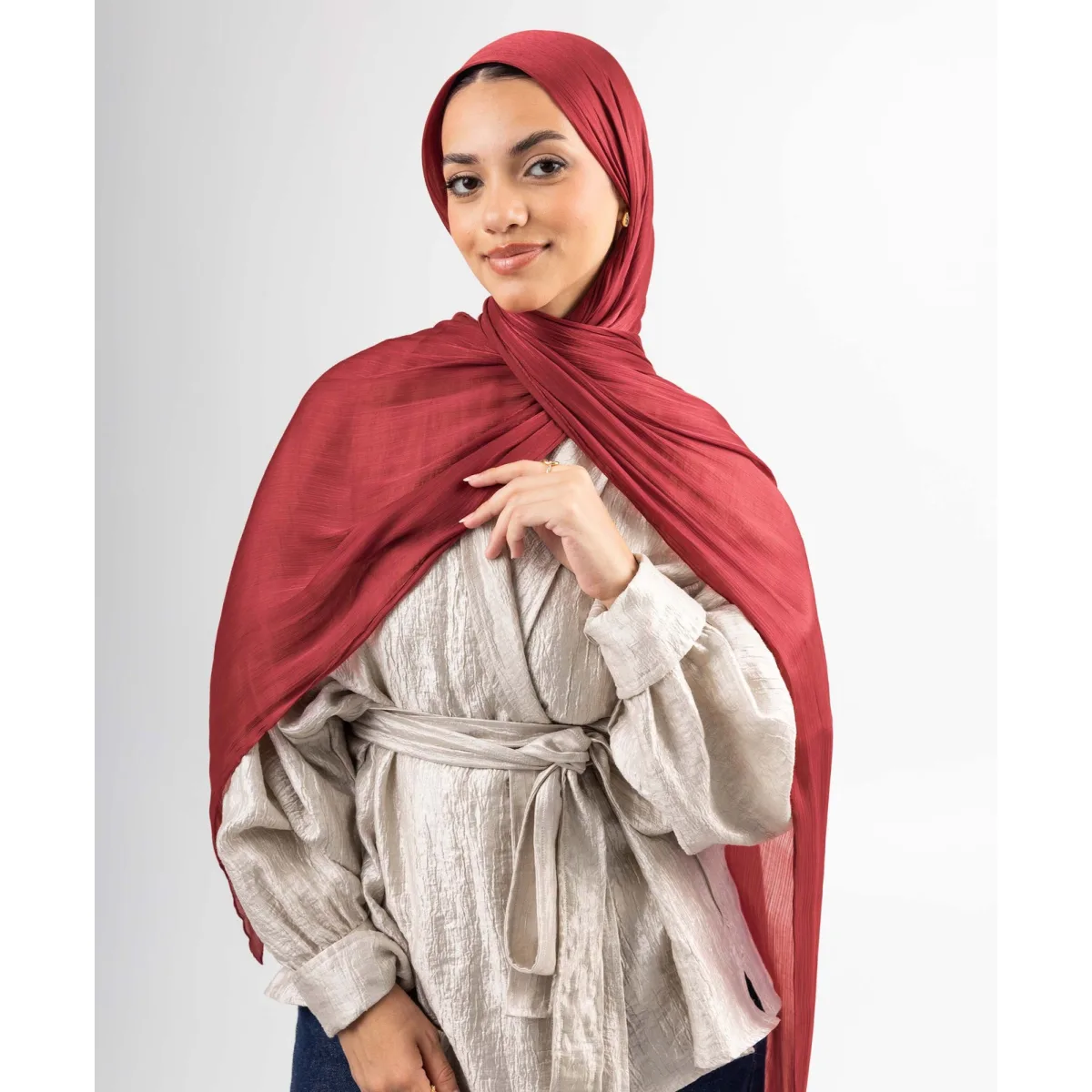 طرحة ساتان كرينكل Organza من لو فوال