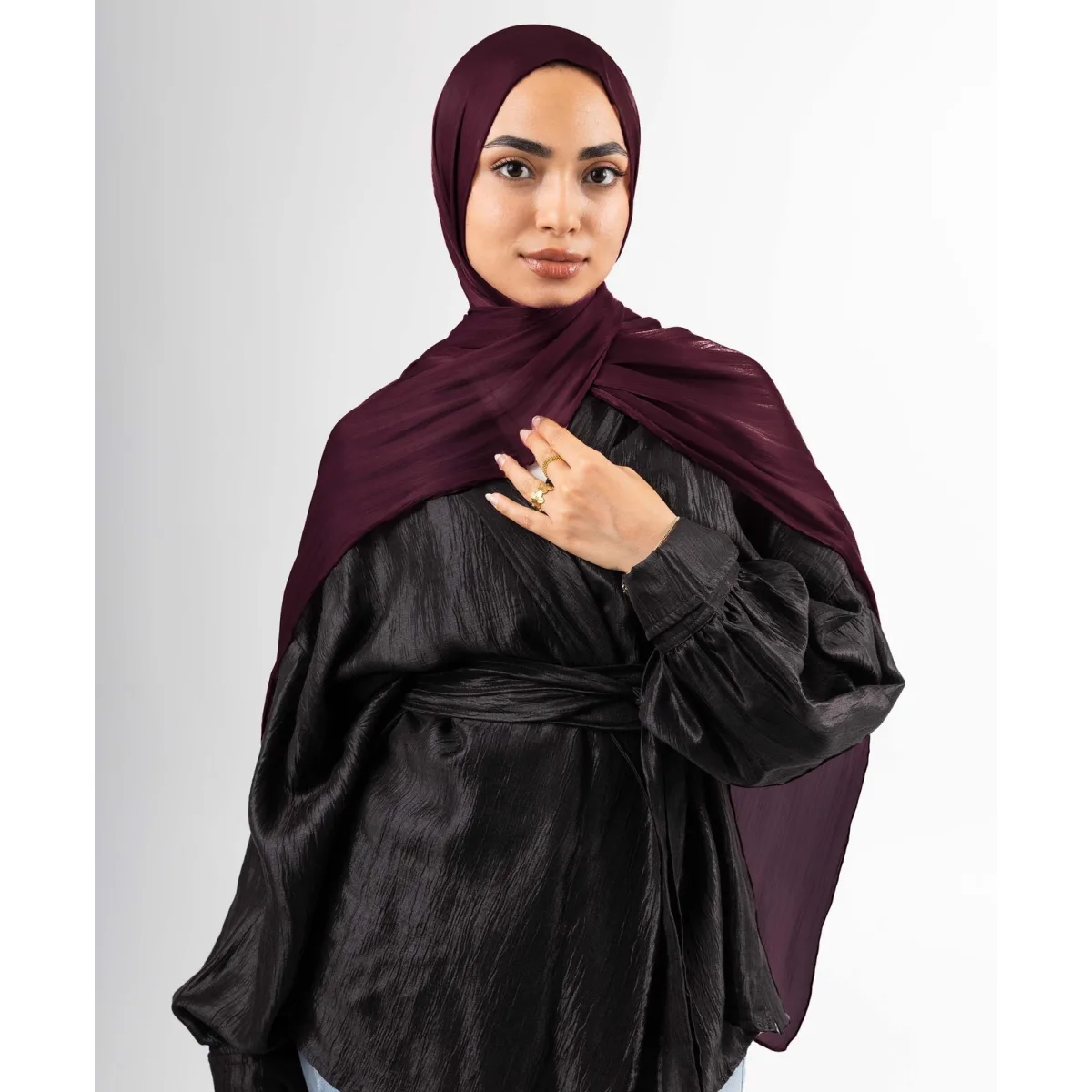 طرحة ساتان كرينكل Organza من لو فوال