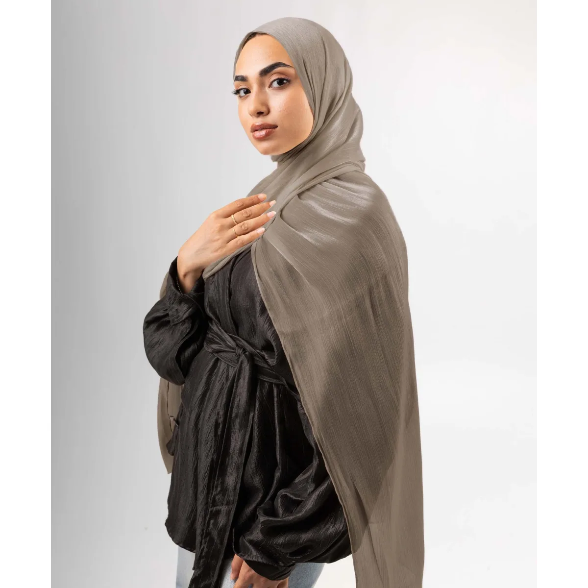 طرحة ساتان كرينكل Organza من لو فوال
