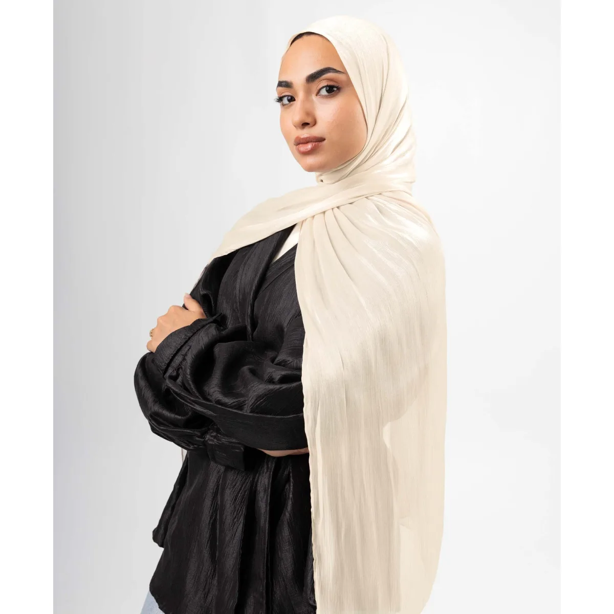 طرحة ساتان كرينكل Organza من لو فوال