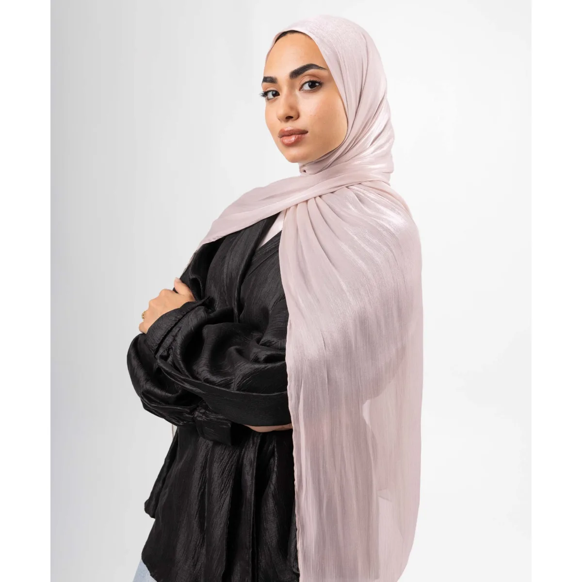 طرحة ساتان كرينكل Organza من لو فوال