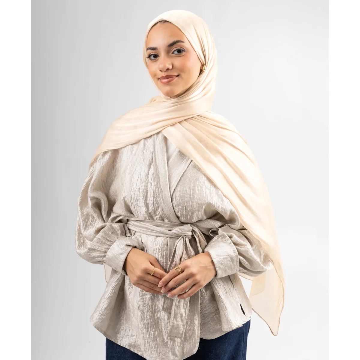 طرحة ساتان كرينكل Organza من لو فوال