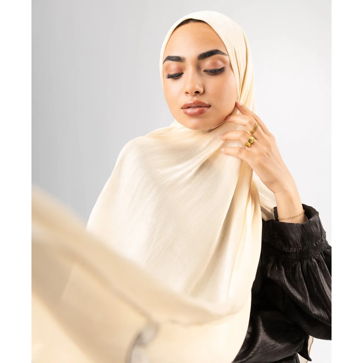 طرحة ساتان كرينكل Organza من لو فوال