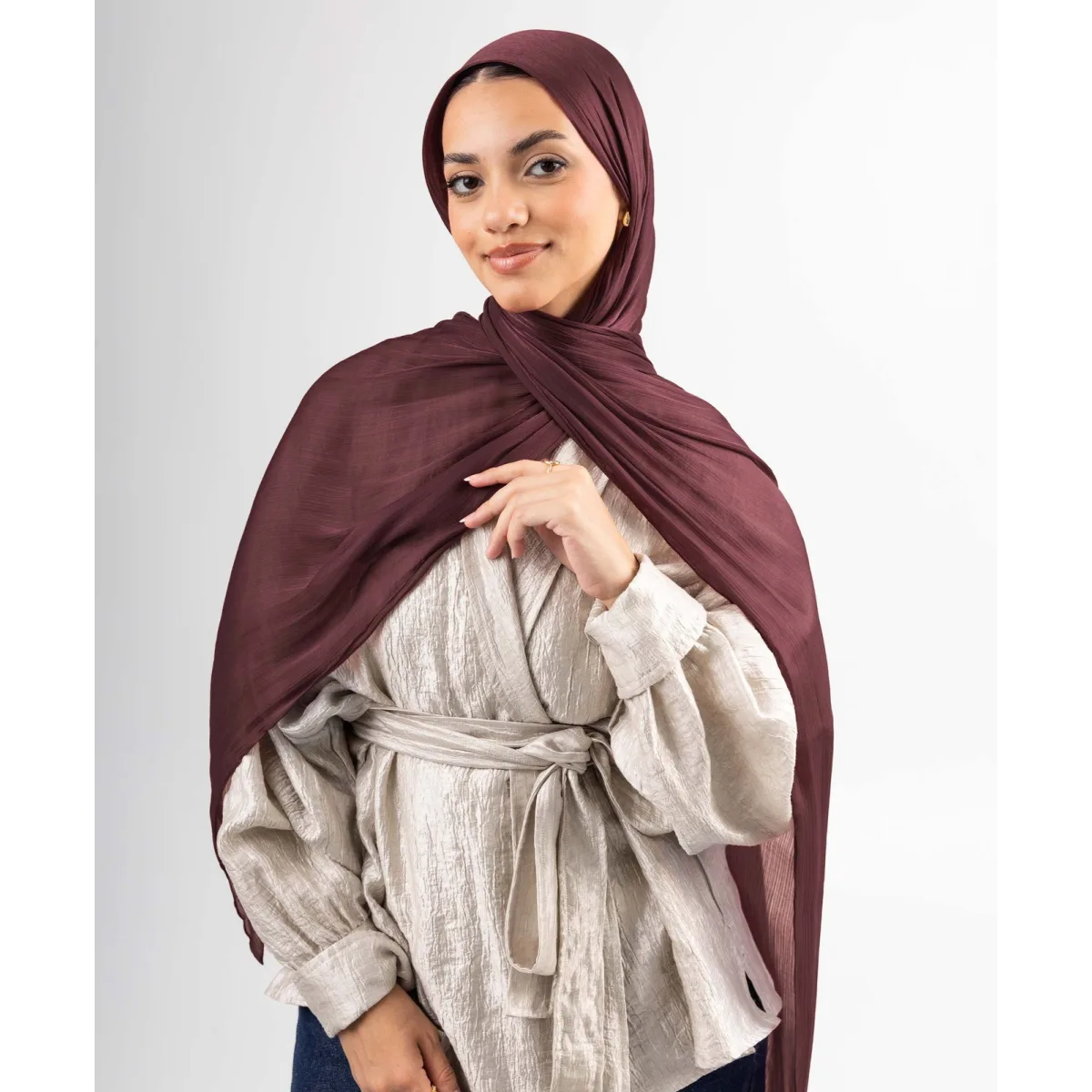 طرحة ساتان كرينكل Organza من لو فوال