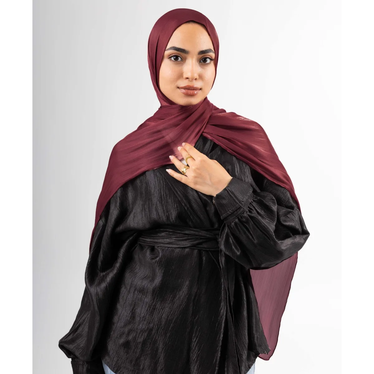 طرحة ساتان كرينكل Organza من لو فوال