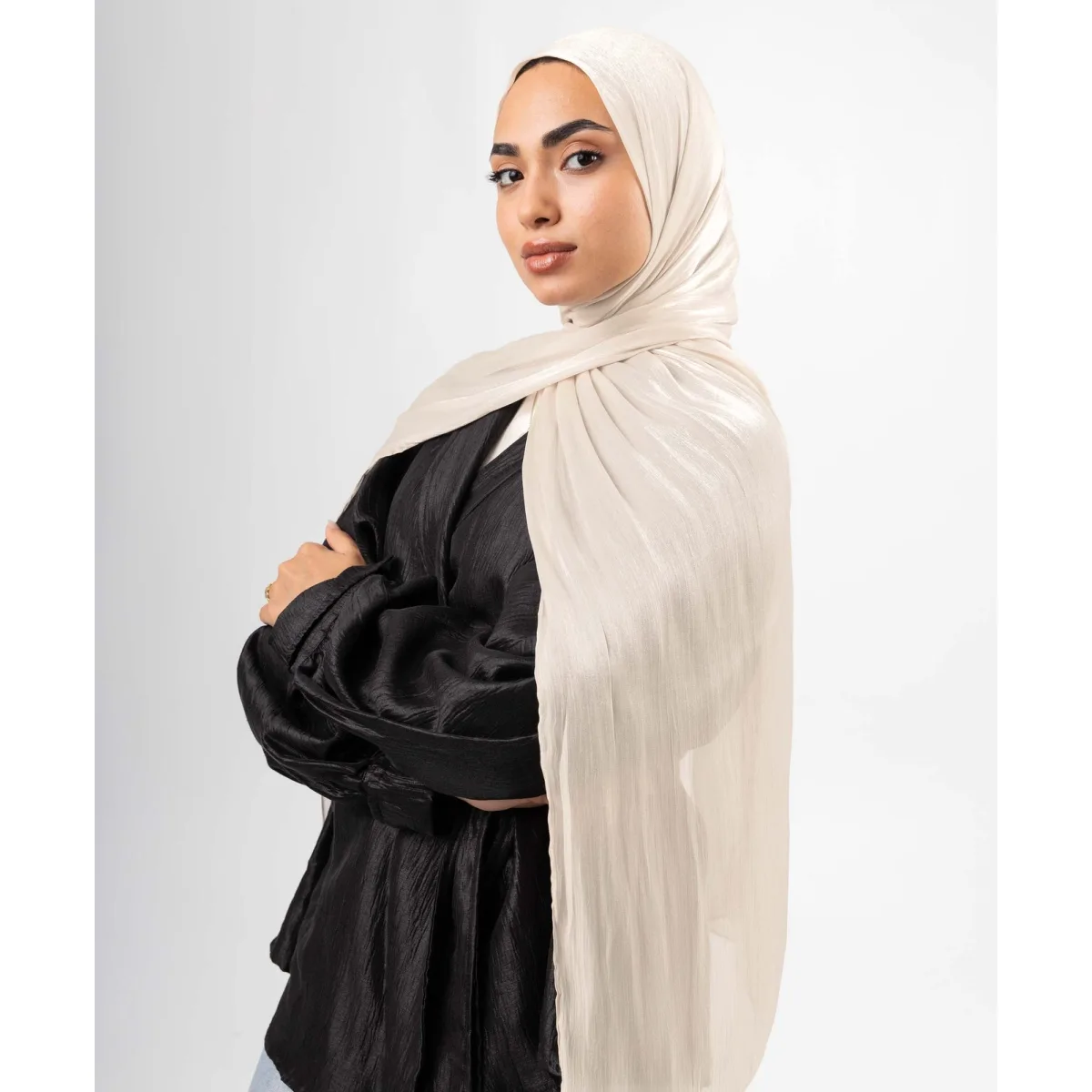 طرحة ساتان كرينكل Organza من لو فوال