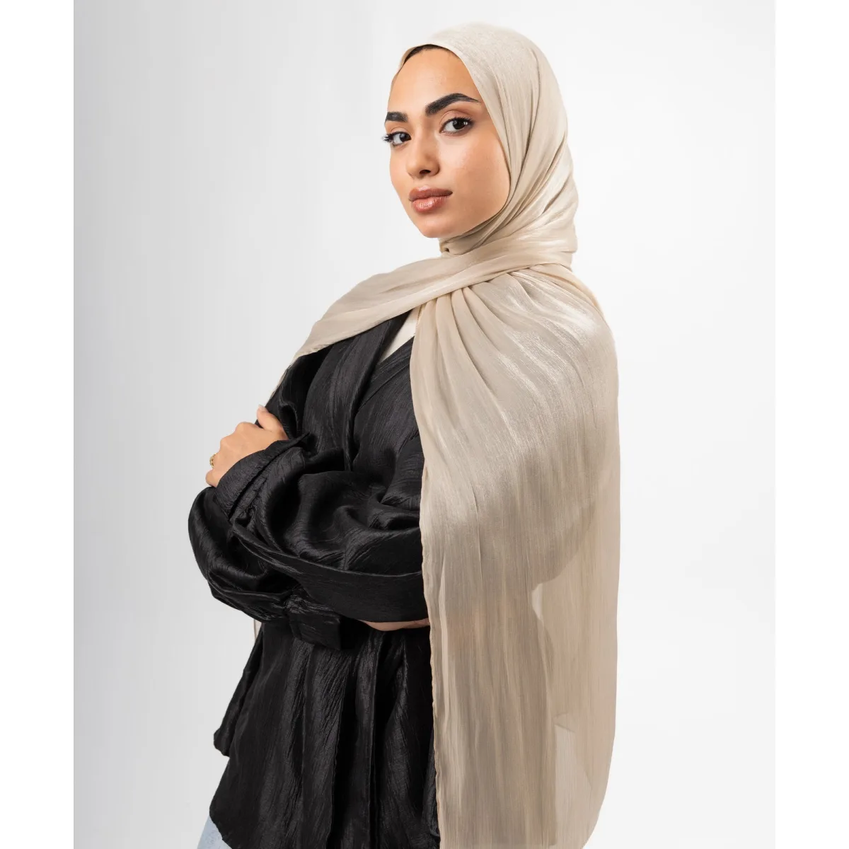 طرحة ساتان كرينكل Organza من لو فوال