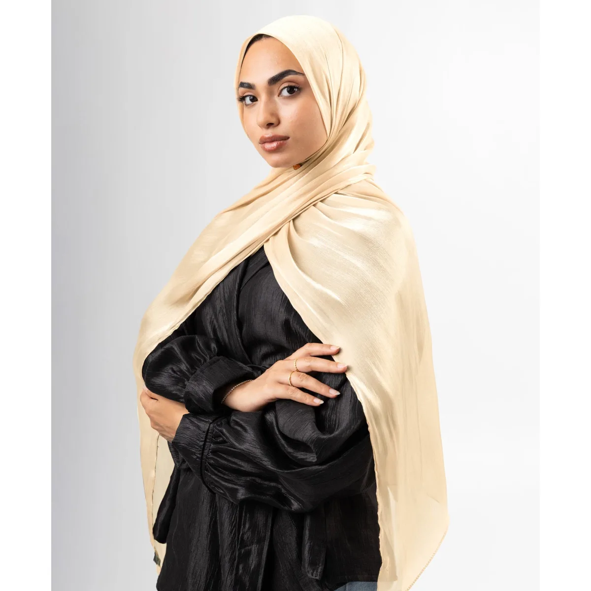 طرحة ساتان كرينكل Organza من لو فوال