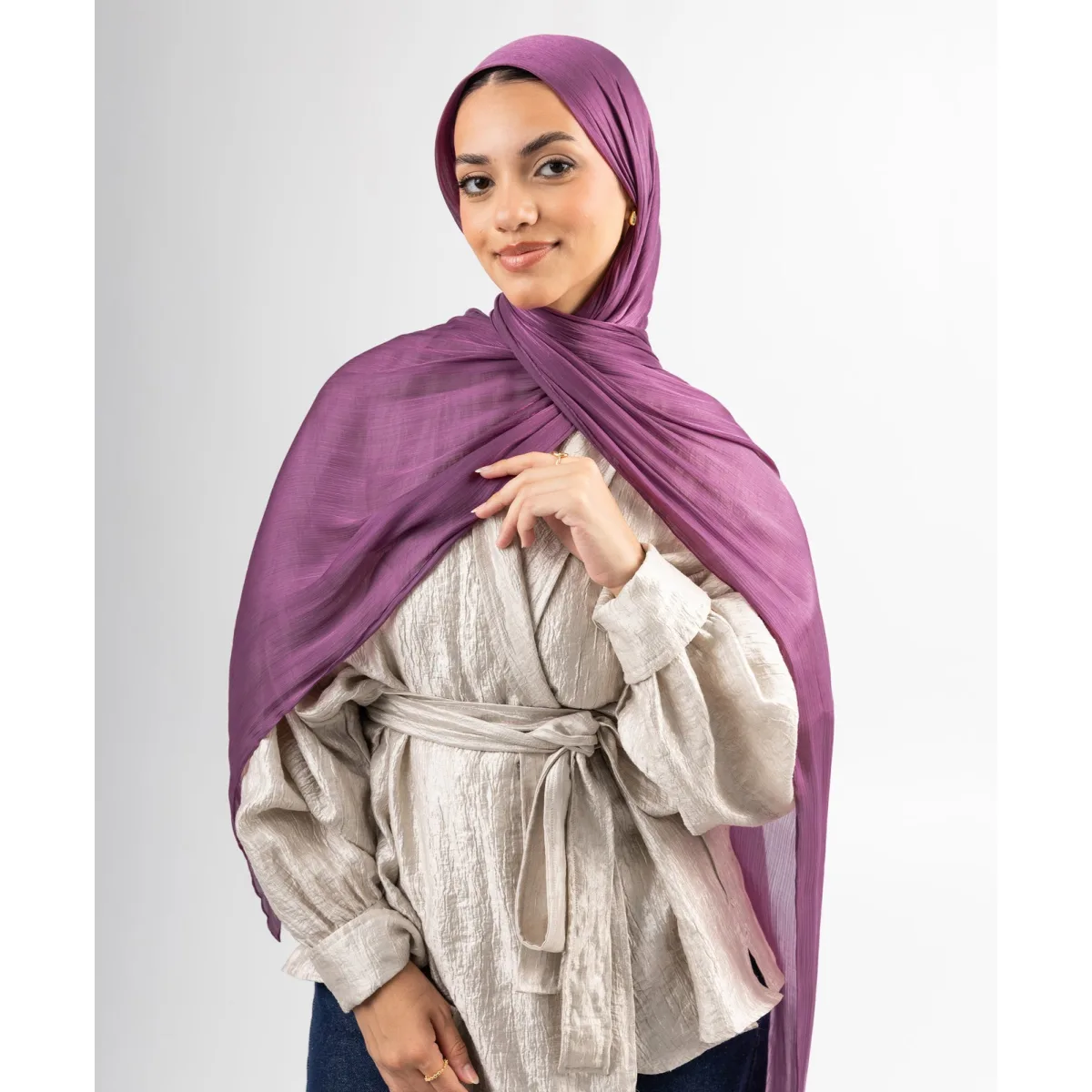 طرحة ساتان كرينكل Organza من لو فوال