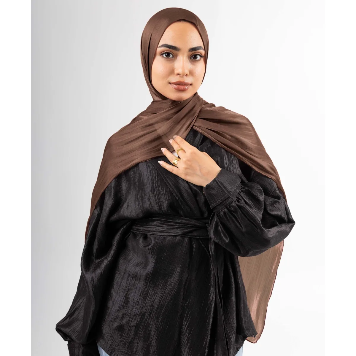 طرحة ساتان كرينكل Organza من لو فوال