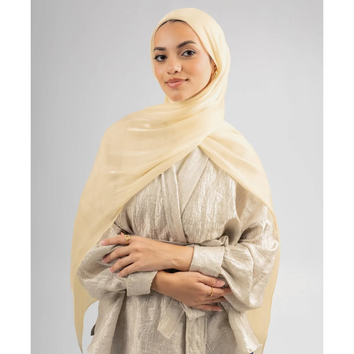 طرحة ساتان كرينكل Organza من لو فوال