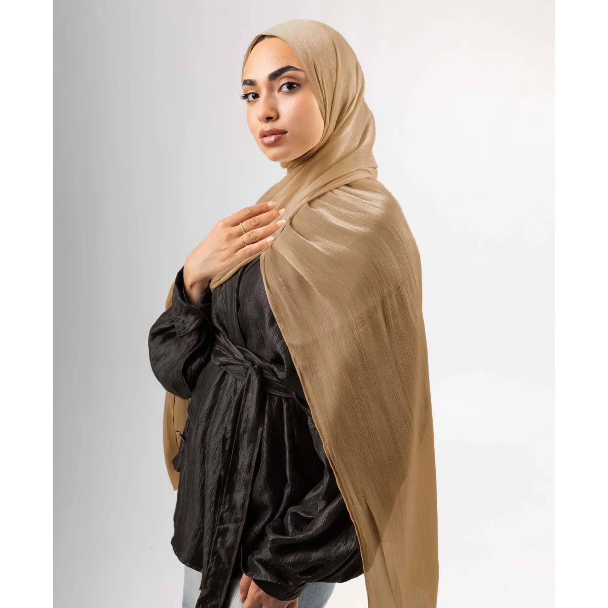 طرحة ساتان كرينكل Organza من لو فوال