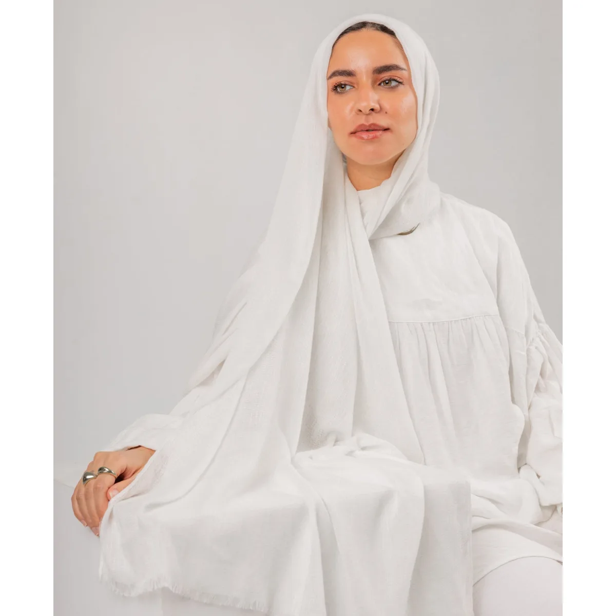 Le Voile Bubbly Linen Scarf