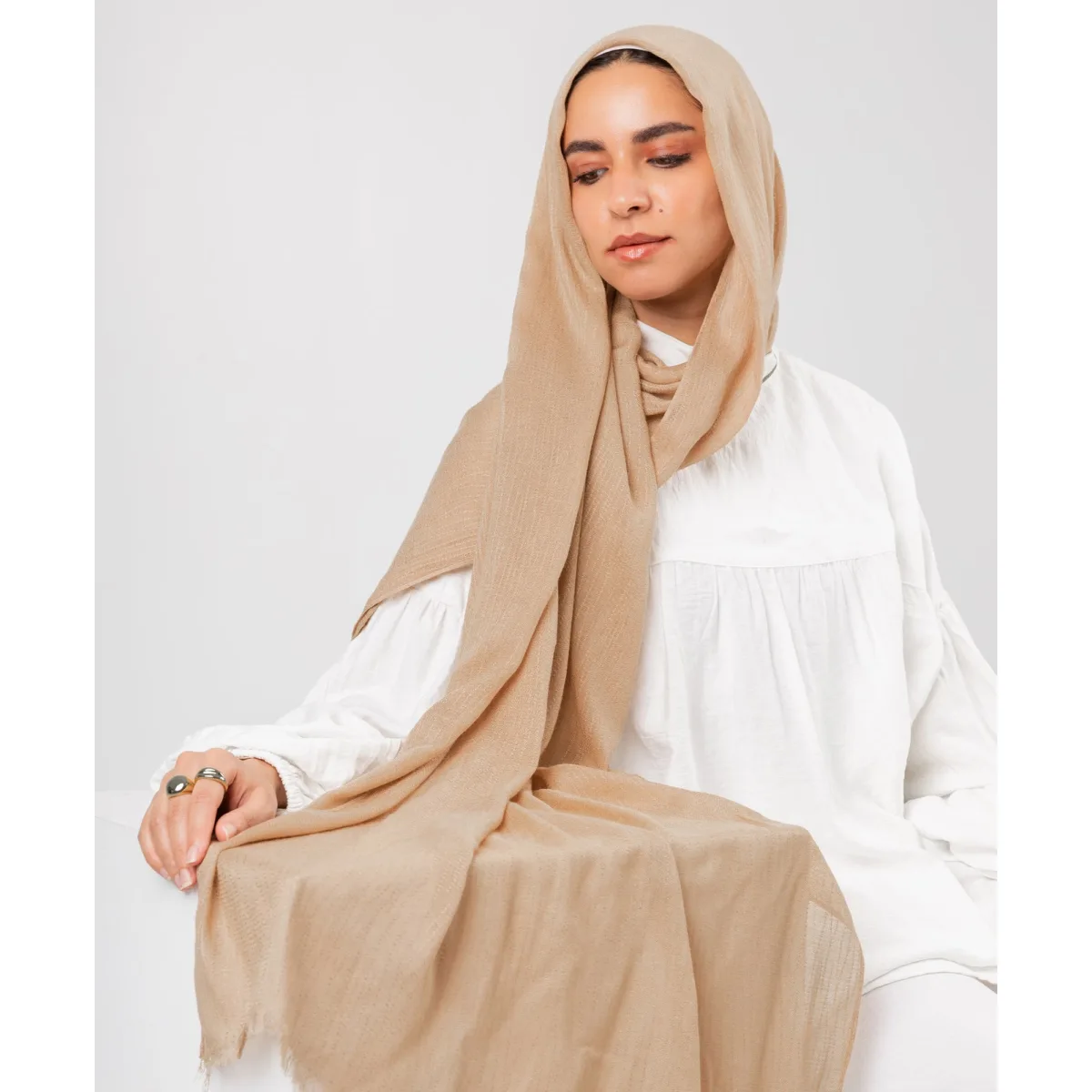 Le Voile Bubbly Linen Scarf