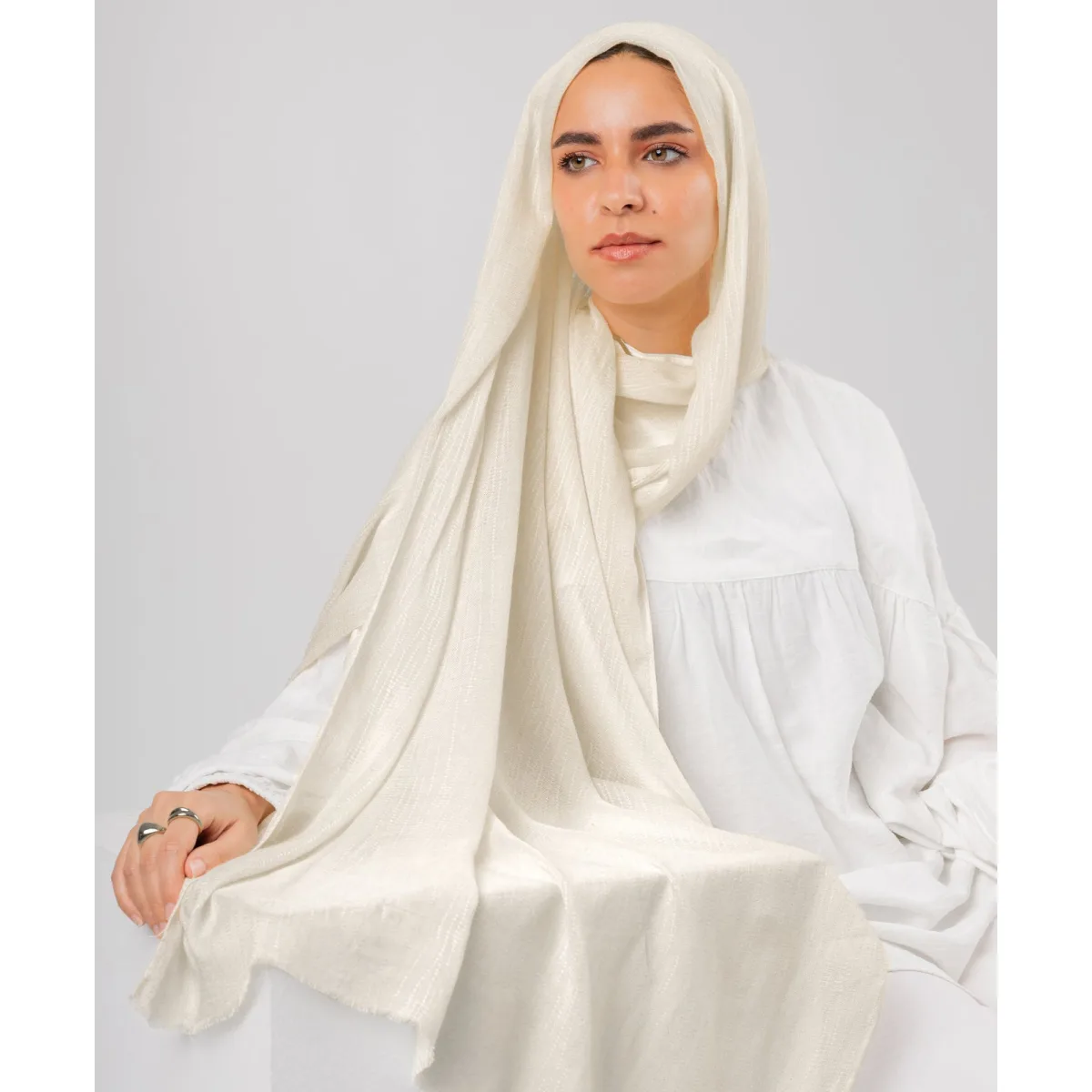 Le Voile Bubbly Linen Scarf